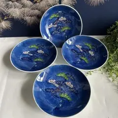 伊万里 鍋島焼 瓢箪柄 色鍋島 小皿 5枚セット 陶器 和食器 焼き物　ア21 伊万里 鍋島焼 瓢箪柄 色鍋島 小皿 5枚セット 陶器 和食器 焼き物 ア21
