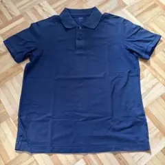 UNIQLO ユニクロ ポロシャツ L ネイビー 半袖 メンズ