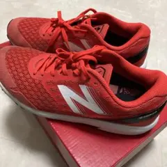 New Balance NB HANZO キッズスニーカー レッド