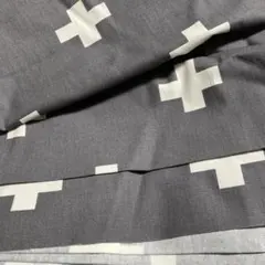 綿プリント クロス模様 最終