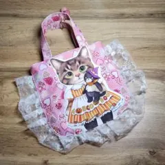 コヤンイサムチョンフリルレ–ス付きト–トバッグ ファボ–ルつきサンダーちゃん