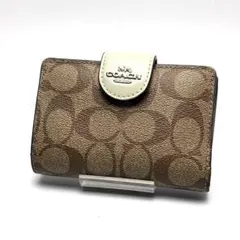 420 COACH シグネチャー PVC レザー コンパクトウォレットのサムネイル