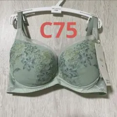 トリンプ　天使のブラ　C75 グリーン　ノンワイヤー　魔法のハリ感