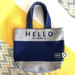 PORTER トートバッグ ネイビー/シルバー