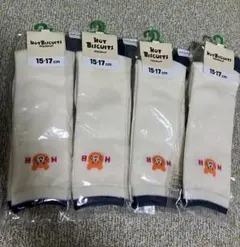 ミキハウス　ホットビスケッツ　ハイソックス　4足セット(15-17cm)