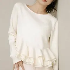 COCO DEAL 【愛され名品】ペプラムブラウスセットニット - メルカリ
