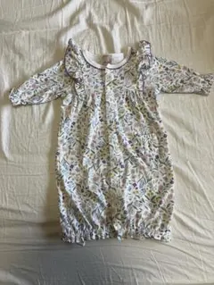 プティメイン　ベビー服　花柄フリル　ツーウェイ　ドレスオール　50〜70㎝