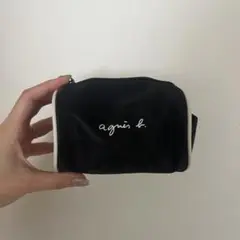 agnèsb. 黒ポーチ