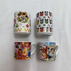 東京ディズニーリゾート スーベニア　マグカップ4個セット　和風　湯呑み