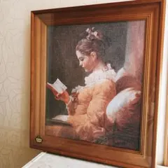「読書する娘」 人物画 複製画 Amazon.co.jp: フラゴナール［世界の名画コレクション］『本を読む少女
