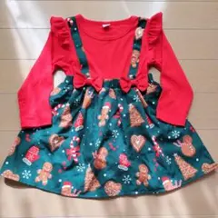 SHEIN　シーイン　ジンジャーブレッドマン ワンピース　クリスマス　冬　90