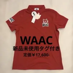 新品 WAAC 半袖ポロシャツ 赤 サイズ1 Sサイズ ゴルフ - メルカリ