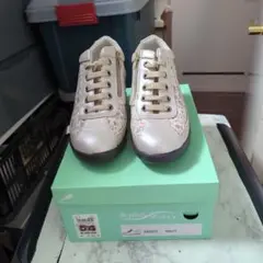 （美品）旅日和 アシックス サイドジップ ウエッジソール スニーカー