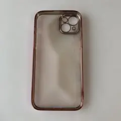 ●Montue iPhone15Plusケース ローズゴールド クリア