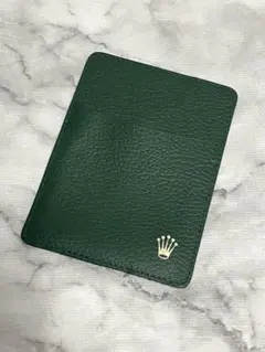 未使用　ROLEX ロレックス　王冠ロゴ　グリーン　保証書ケース　カードケース