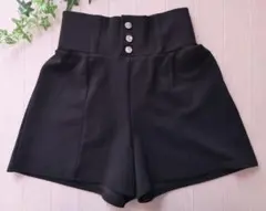 ☆ショートパンツ　レディース　ズボン　M ブラック　ショート丈☆