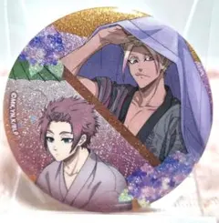 ブルーロック トレーディンググリッター缶バッジ 五月雨ver. 糸師冴＆士道龍聖