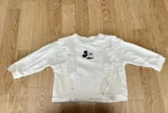 ミッキー　トレーナー　フリル　バースデイ　90