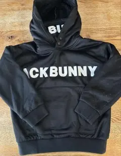 Jack Bunny ジュニア パーカー 120㎝ フリースプルオーバー 黒