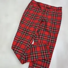 美品　H&M　タータンチェックパンツ　ロック　パンク　y2k