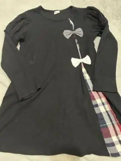 Bee des Bee 黒リボン付きワンピース 130