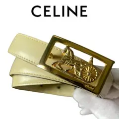 ✨希少✨セリーヌ　ベルト　トリオンフ　馬車金具　レディース CELINE（ベルト）のフリマアイテム一覧