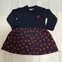 agnès b. アニエスベー ハート柄 ワンピース