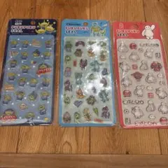 4枚セット　ディズニーぷくぷくシール