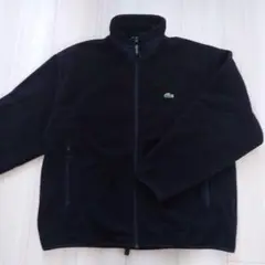 LACOSTE ラコステ　ブラック ジャンパー　ロゴ付き　サイズ4