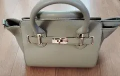 レディース　ハンドバッグ　グレージュ