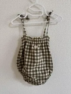 Organic zoo OliveGingham Spaghetti 3-6m