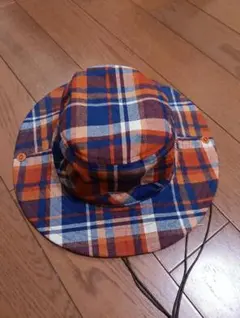 mont-bell キッズ ハット チェック柄