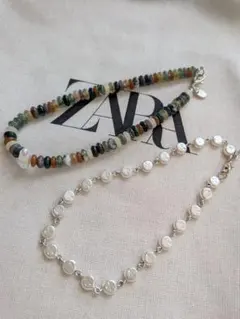 初期(ur )urjewelry パールネックレス ナバホ族 ＊留め具破損