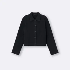 GU ミラノリブポロカーディガン