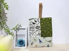 ハンドメイド 上履き入れ 男の子 恐竜柄