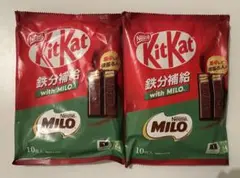 Nestle KitKat 鉄分補給 with MILO 2袋セットのサムネイル