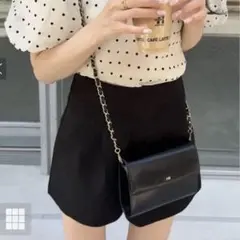 【GRL】ハイウエストタックショートパンツ[at1647]