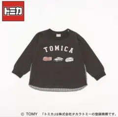 ⑮C petit main【TOMICA】後布帛長袖Tシャツ