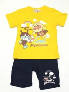 アンパンマン&バイキンマン 上下セット Tシャツ＆ハーフパンツセット 90cmYのサムネイル