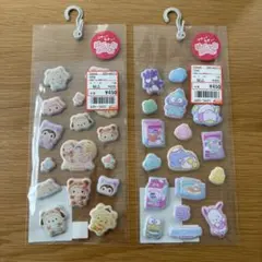 新品 未開封 正規品 2枚セット ぷくっと シール サンリオ キャラクターズ