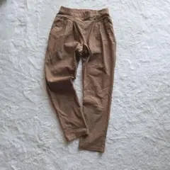 【ユアーズ】タックパンツ チノパン カジュアルパンツ テーパード ストレッチ M