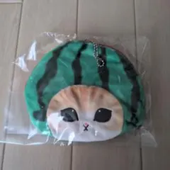 mofusand トレーディングおかおポーチ（もぎたてにゃん）スイカ
