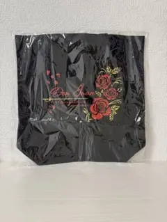 Don Juan 花柄 黒 ナイロントートバッグ