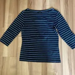 ラルフローレン　レディース　ボーダー七分袖カットソー