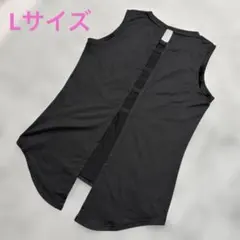 ヨガウェア タンクトップ ブラック Lサイズ