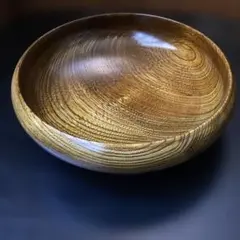 木製　菓子入れ　深さ約6cm直径約17cm木曽工芸品