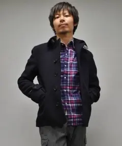 SHIPS WOOL SINGLE P-COAT Sサイズのサムネイル