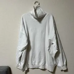 KUME 久米繊維　ビッグタートルネックスウェット　白　完売品のサムネイル