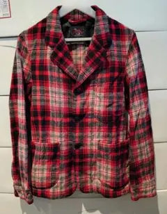 極美品　ウールリッチ☓シップス　メンズ ジャケット チェック柄 レッドのサムネイル
