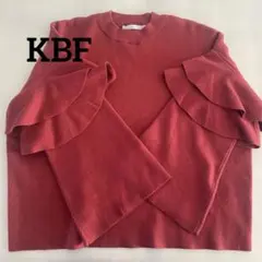 KBF アーバンリサーチ URBAN RESEARCH 七分袖ニット　フリル付き
